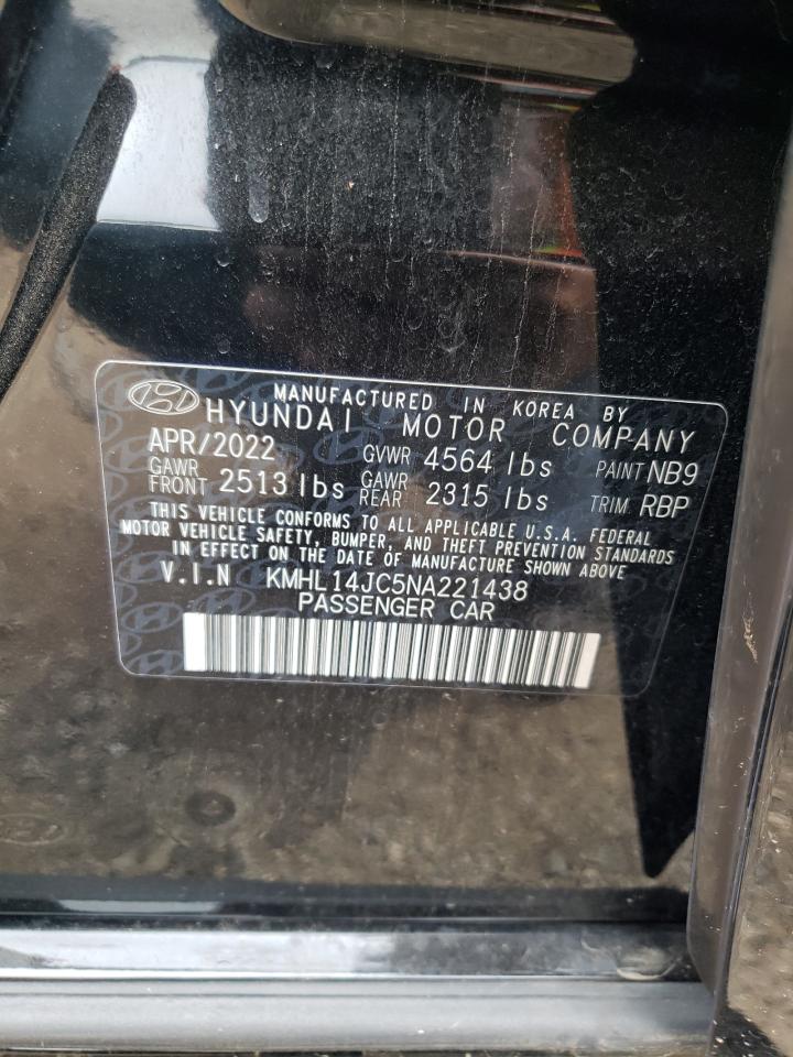 2022 HYUNDAI SONATA N LINE VIN:KMHL14JC5NA221438