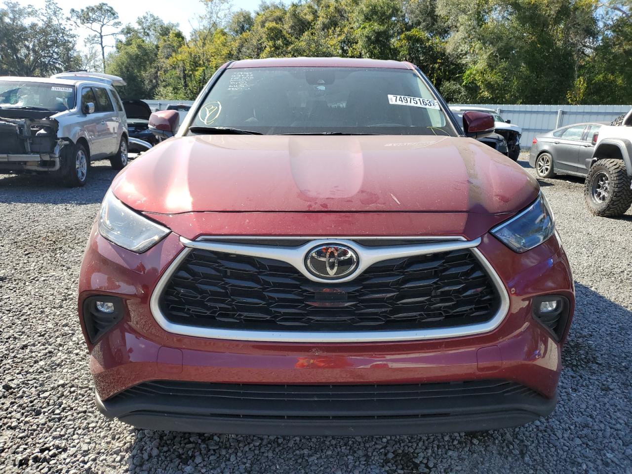 2022 TOYOTA HIGHLANDER L VIN:5TDZZRAH4NS115047