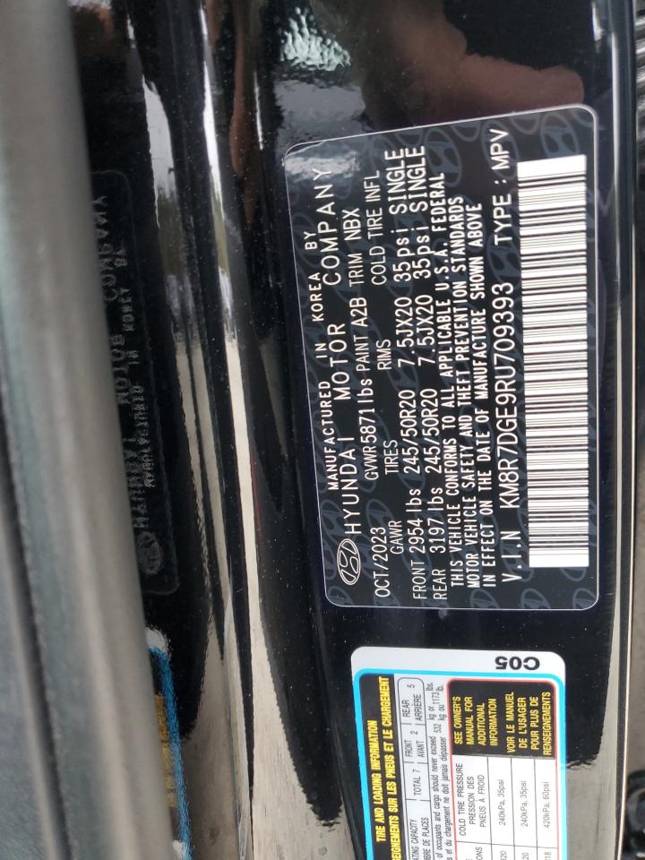 2024 HYUNDAI PALISADE CALLIGRAPHY VIN:KM8R7DGE9RU709393