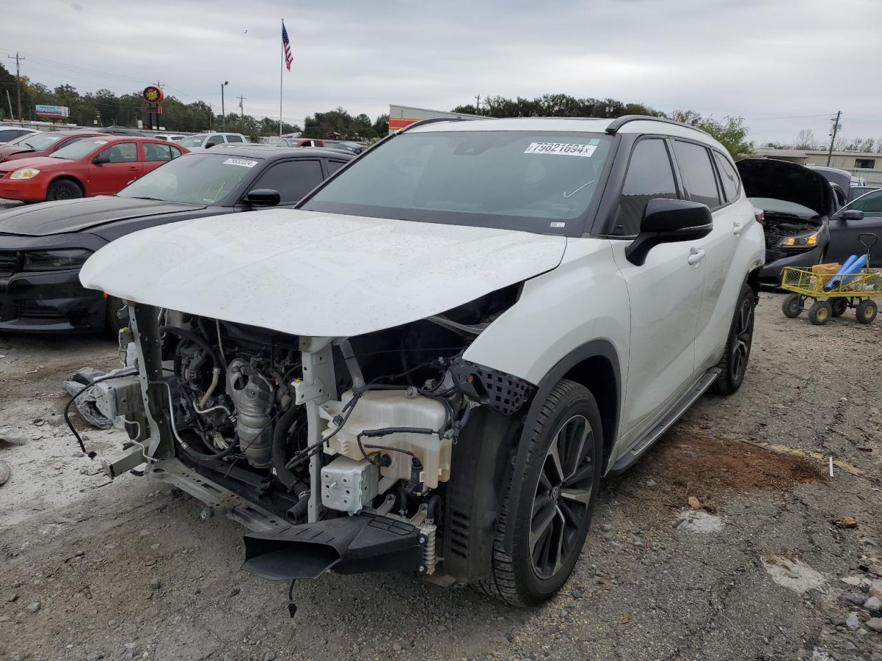 2022 TOYOTA HIGHLANDER XSE VIN:5TDLZRAHXNS123496