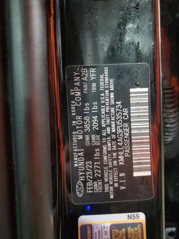 2023 HYUNDAI ELANTRA SE VIN:KMHLL4AG3PU535734