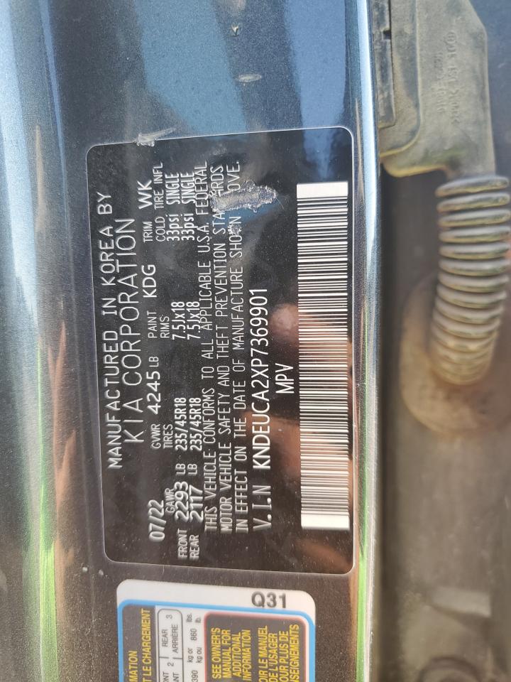 2023 KIA SELTOS NIGHTFALL VIN:KNDEUCA2XP7369901