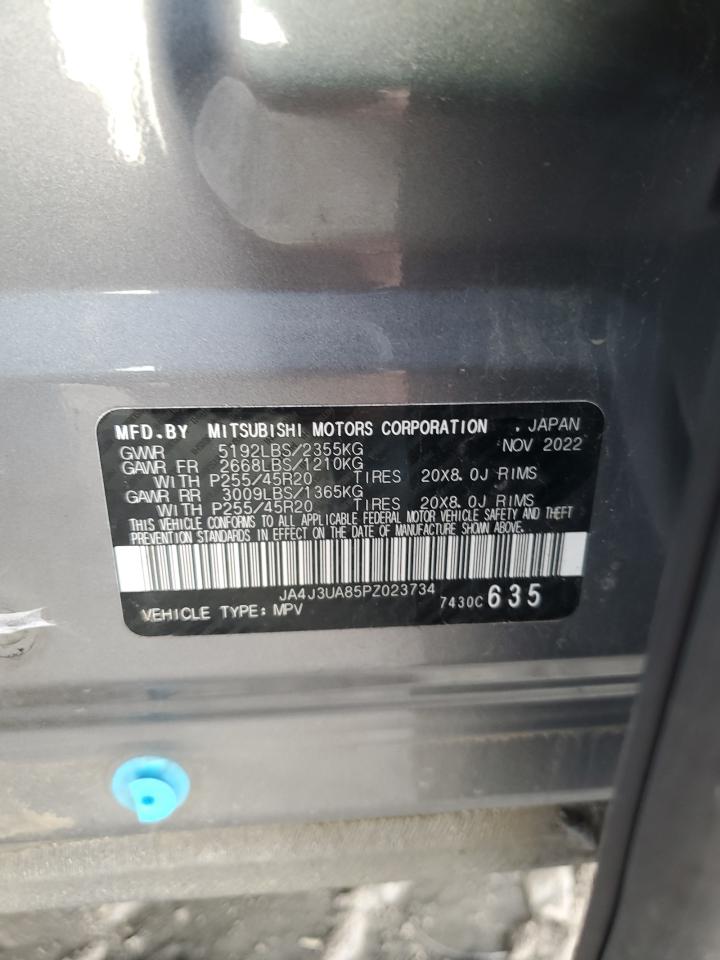 2023 MITSUBISHI OUTLANDER SE VIN:JA4J3UA85PZ023734