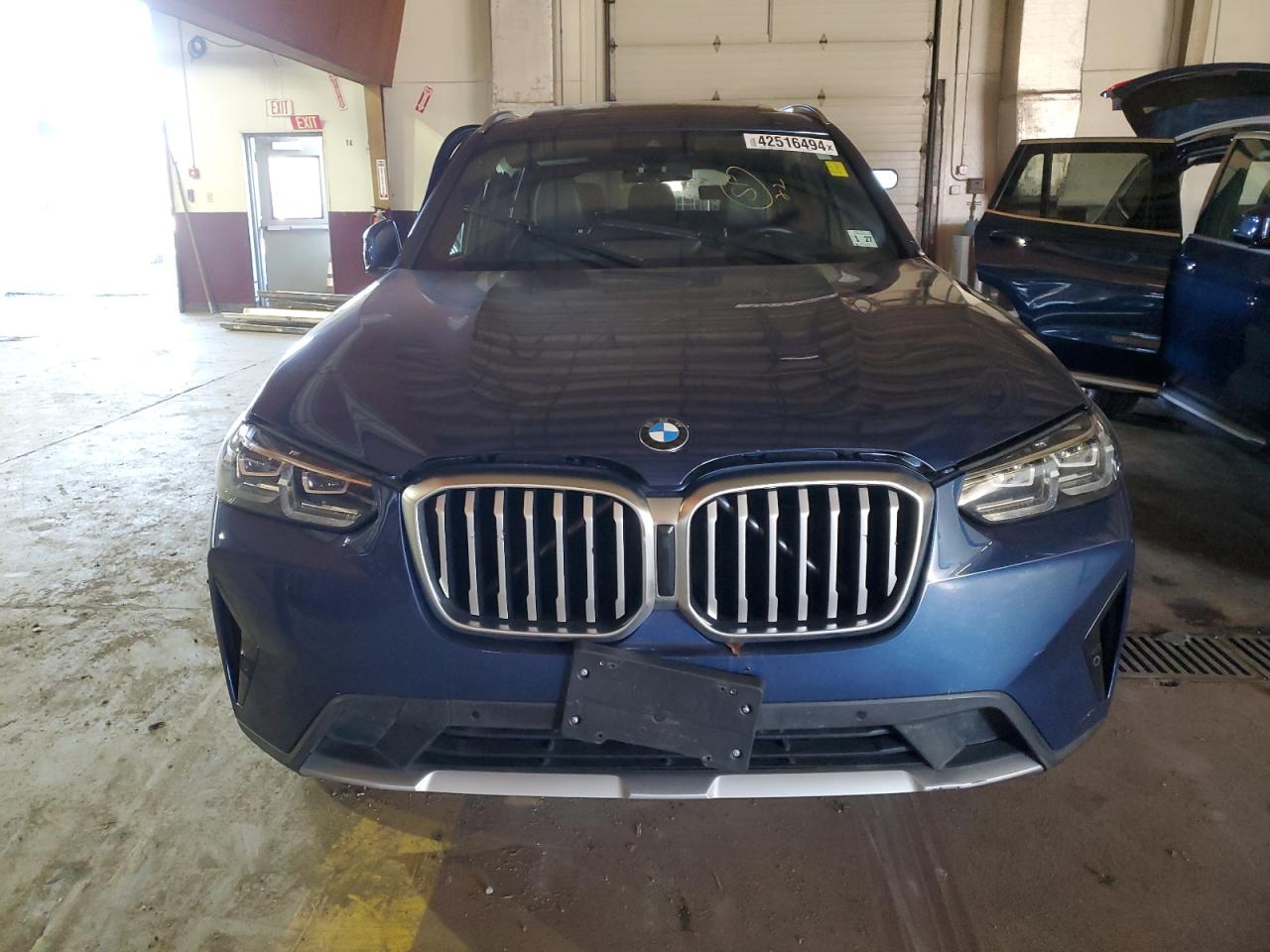 2022 BMW X3 XDRIVE30I VIN:5UX53DP00N9N01224