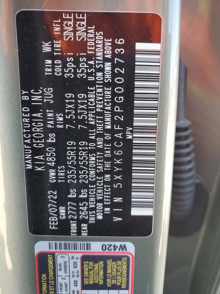2023 KIA SPORTAGE X LINE VIN:5XYK6CAF2PG002736
