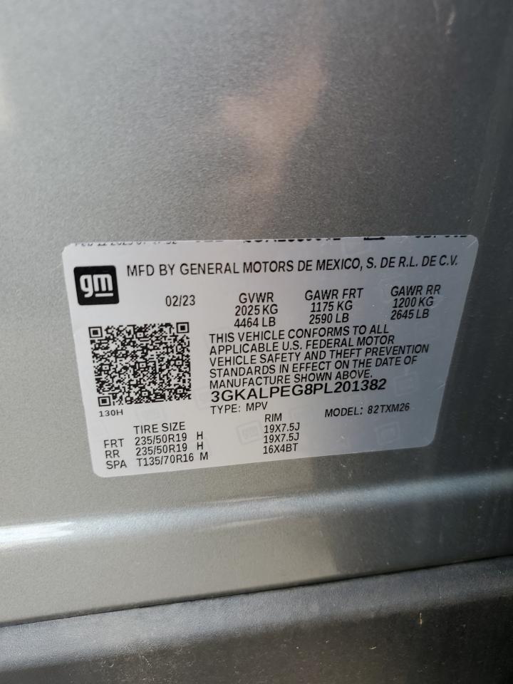 2023 GMC TERRAIN SLT VIN:3GKALPEG8PL201382