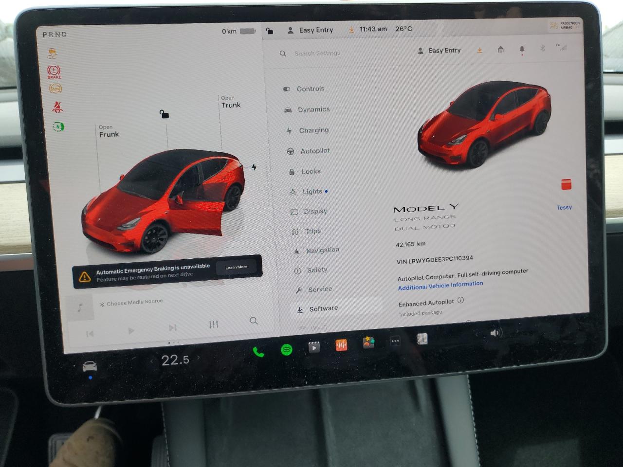 2023 TESLA MODEL Y  VIN:LRWYGDEE3PC110394