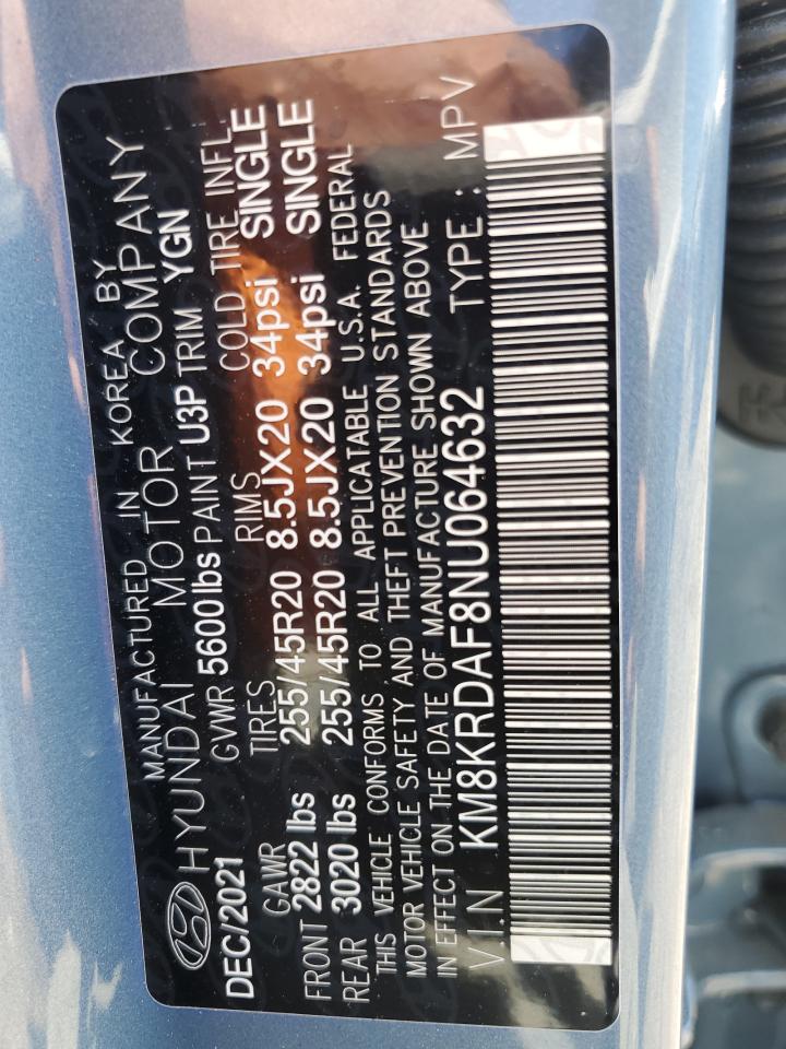 2022 HYUNDAI IONIQ 5 LIMITED VIN:KM8KRDAF8NU064632