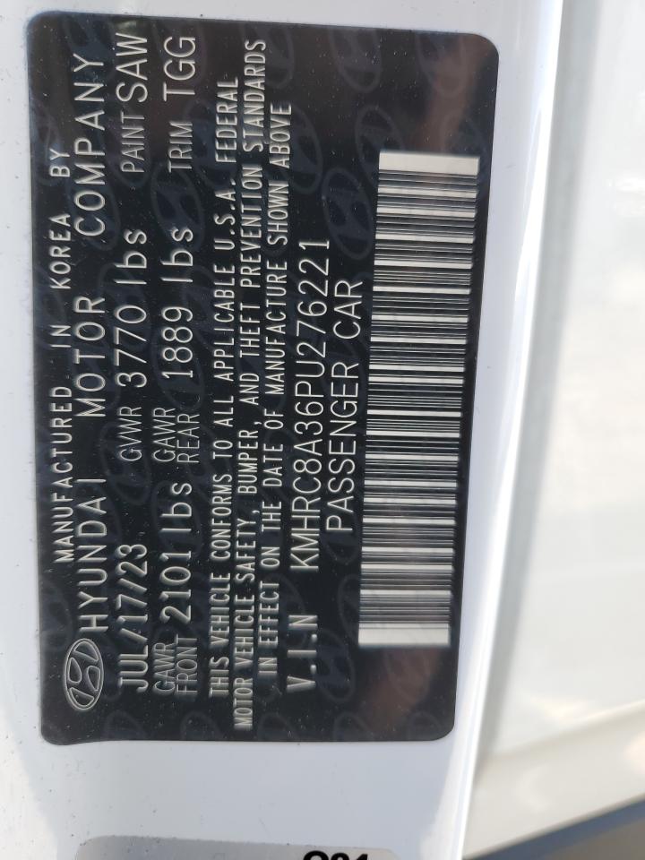 2023 HYUNDAI VENUE SEL VIN:KMHRC8A36PU276221