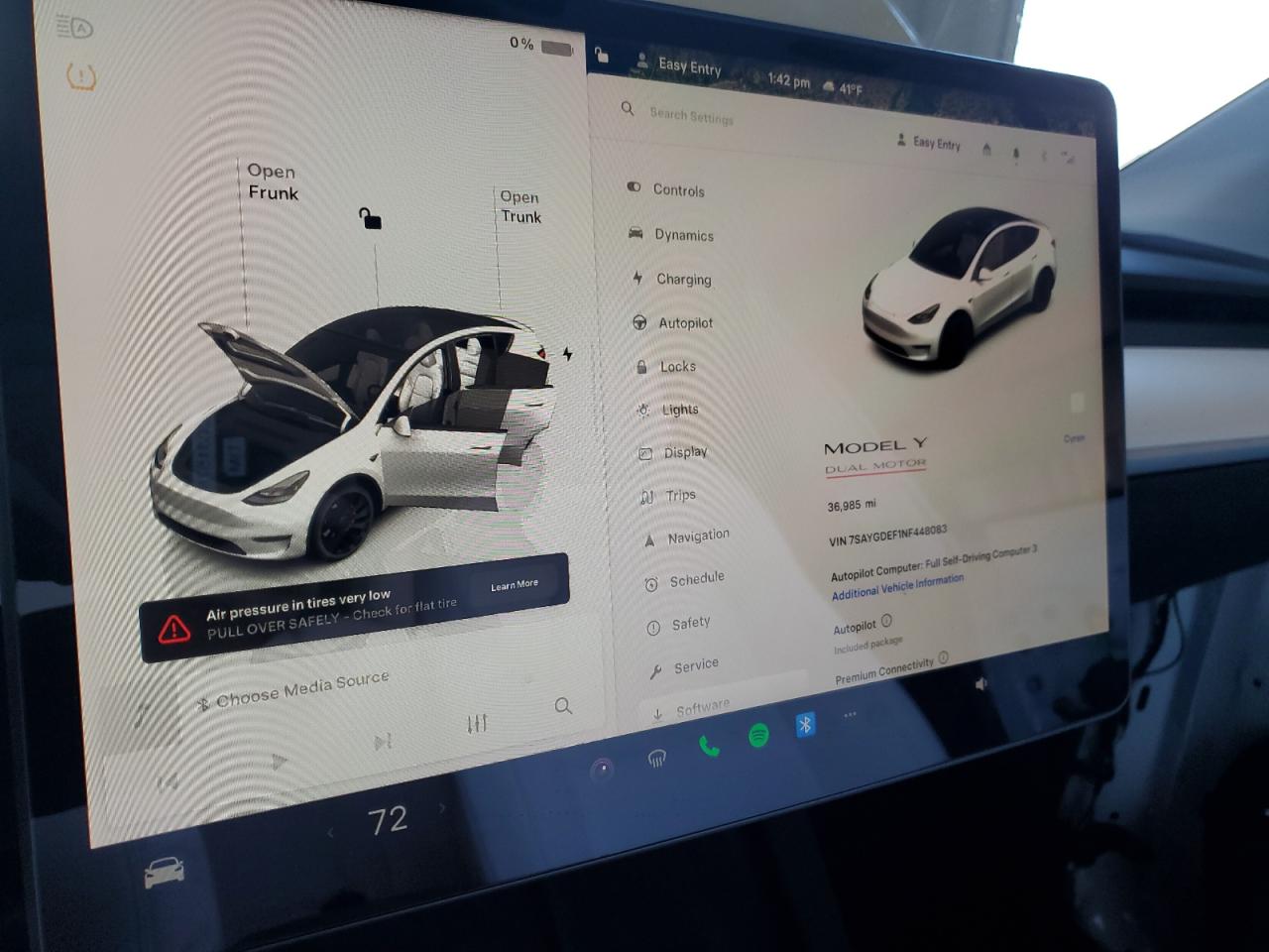 2022 TESLA MODEL Y  VIN:7SAYGDEF1NF448083