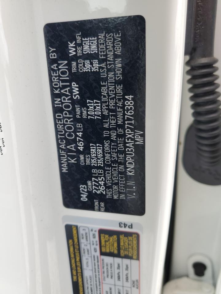 2023 KIA SPORTAGE LX VIN:KNDPU3AFXP7176384