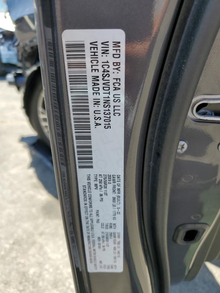 2022 JEEP WAGONEER SERIES III VIN:1C4SJVDT1NS137015
