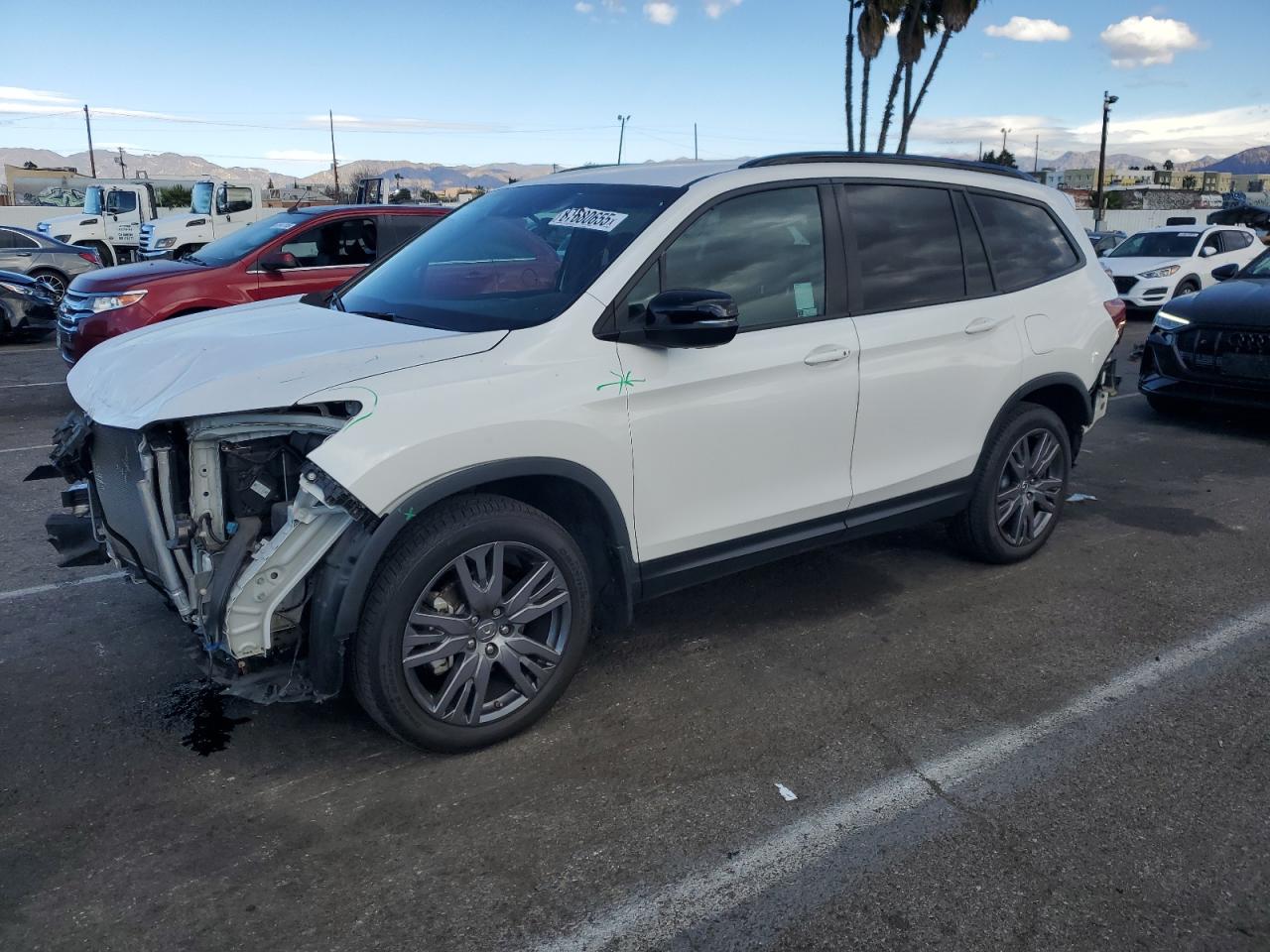 2022 HONDA PILOT SPORT VIN:5FNYF6H35NB098700
