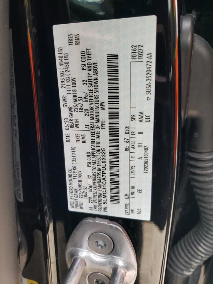 2023 LINCOLN CORSAIR  VIN:5LMCJ1CA7PUL03325
