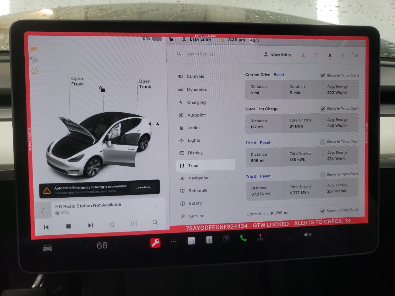 2022 TESLA MODEL Y  VIN:7SAYGDEEXNF324434