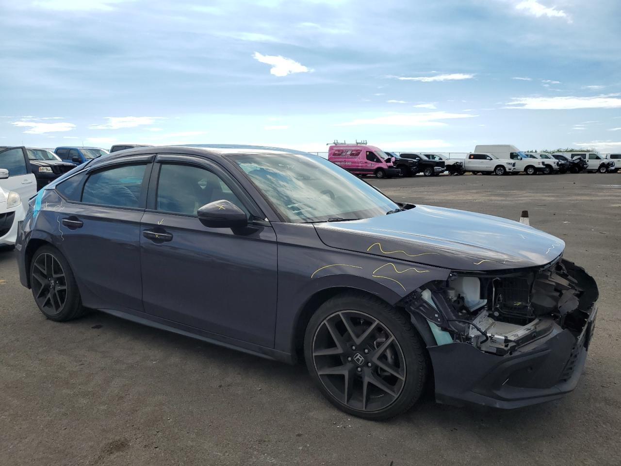 2022 HONDA CIVIC SPORT TOURING VIN:19XFL1H81NE022539