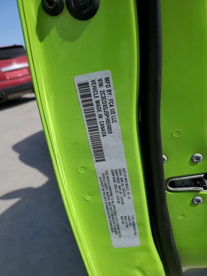 2023 DODGE CHARGER SCAT PACK VIN:2C3CDXGJ0PH659859