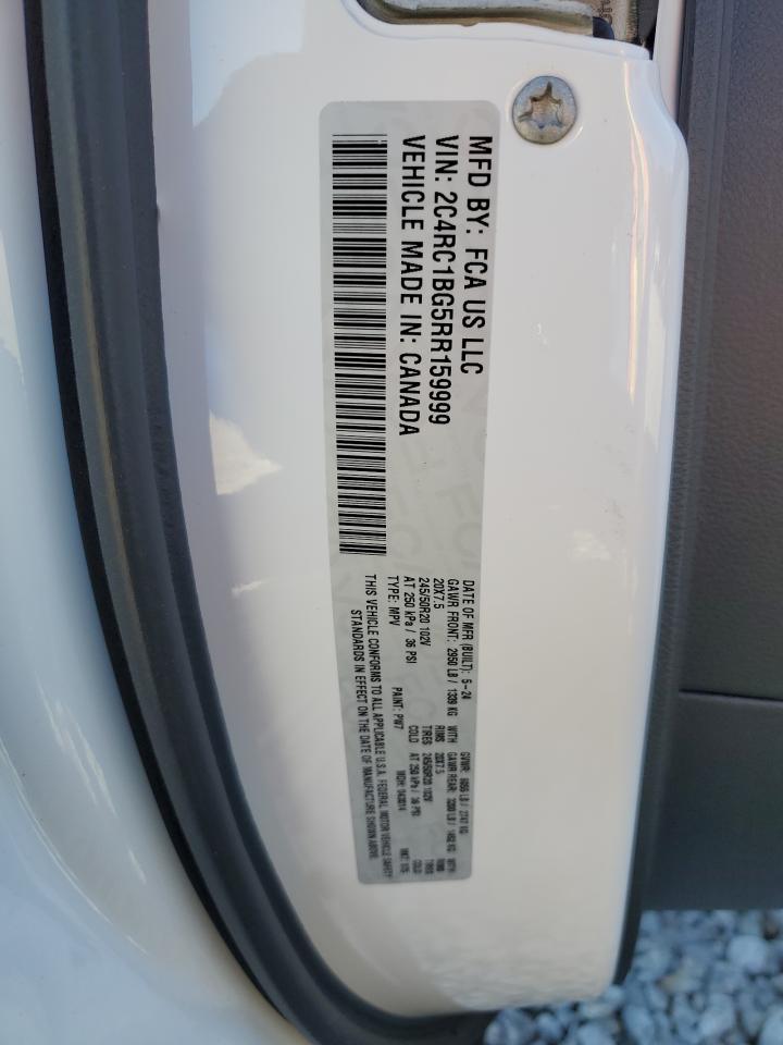 2024 CHRYSLER PACIFICA TOURING L VIN:2C4RC1BG5RR159999