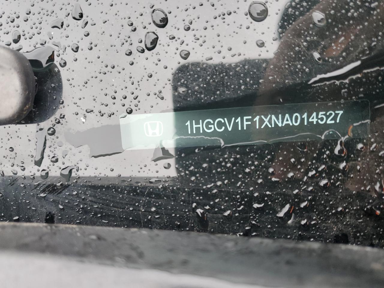 2022 HONDA ACCORD LX VIN:1HGCV1F1XNA014527