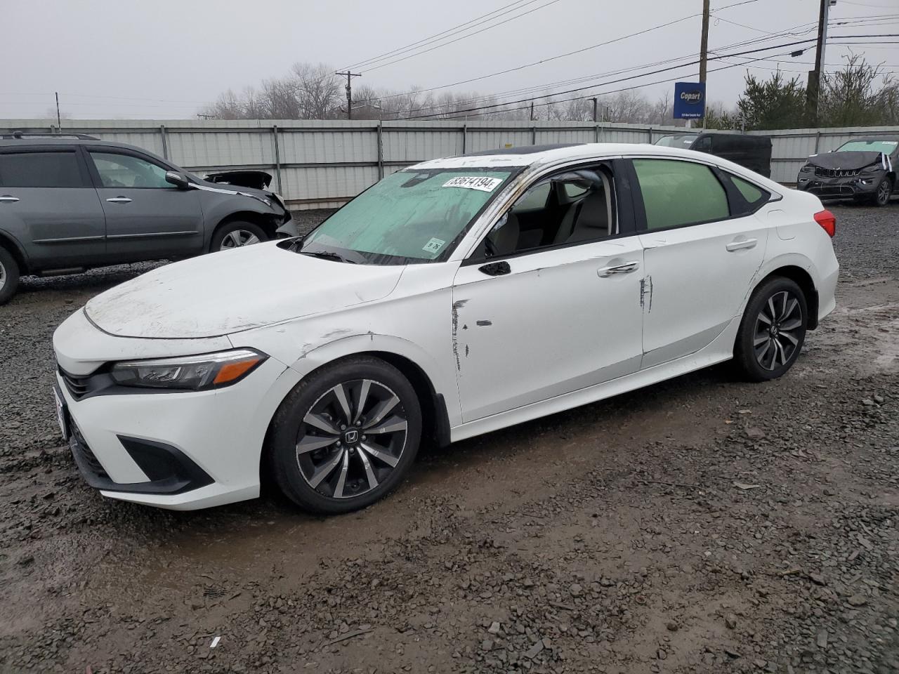 2022 HONDA CIVIC EX VIN:JHMFE1F78NX004915