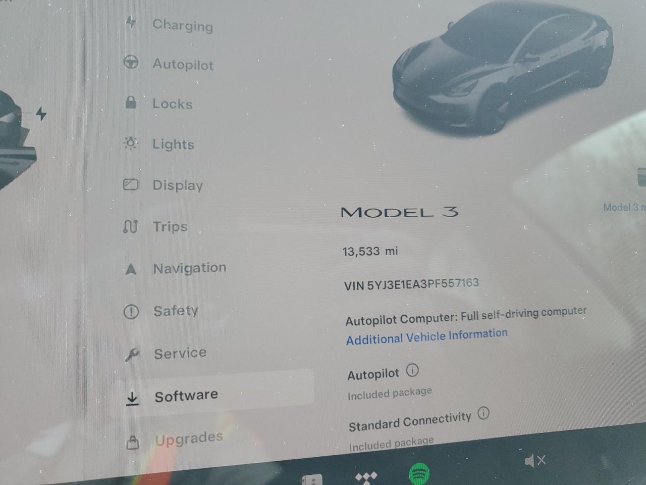 2023 TESLA MODEL 3  VIN:5YJ3E1EA3PF557163