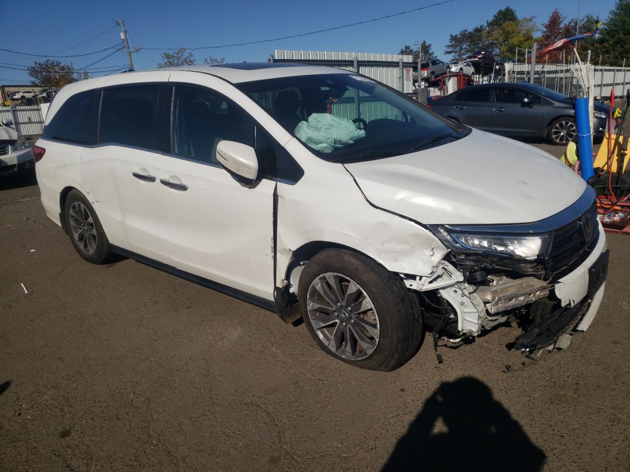 2022 HONDA ODYSSEY EXL VIN:5FNRL6H7XNB053333