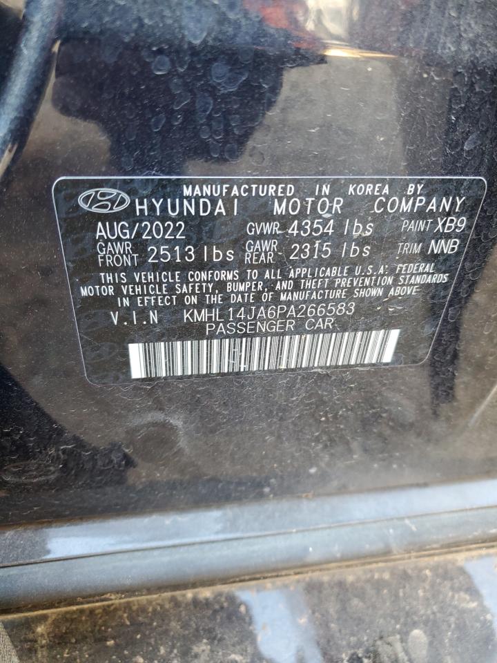 2023 HYUNDAI SONATA SEL VIN:KMHL14JA6PA266583