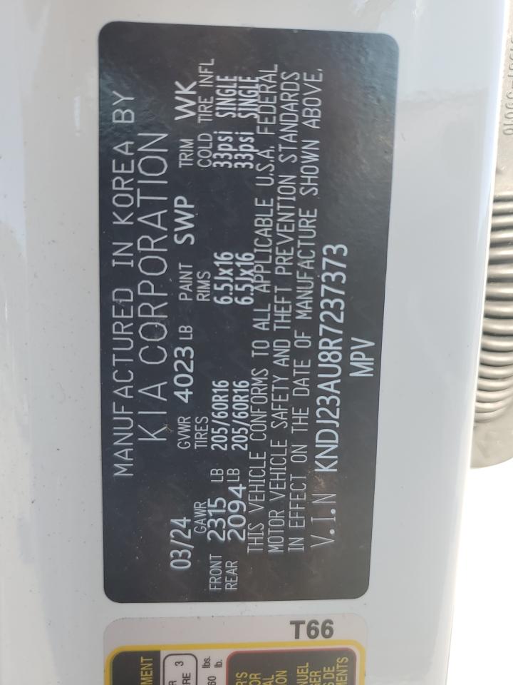 2024 KIA SOUL LX VIN:KNDJ23AU8R7237373