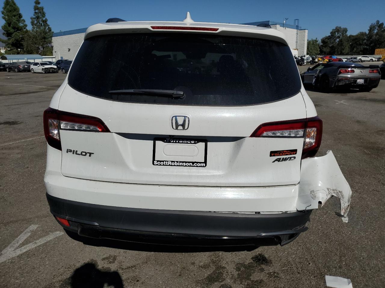 2022 HONDA PILOT TRAILSPORT VIN:5FNYF6H89NB091664