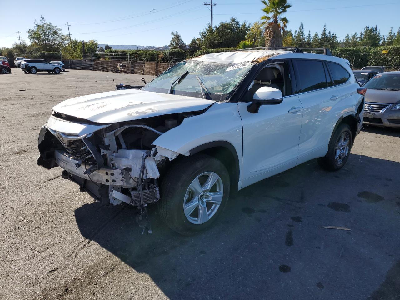 2022 TOYOTA HIGHLANDER L VIN:5TDBZRBH4NS245684