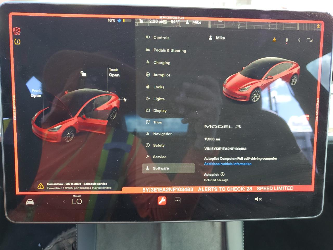 2022 TESLA MODEL 3  VIN:5YJ3E1EA2NF103483