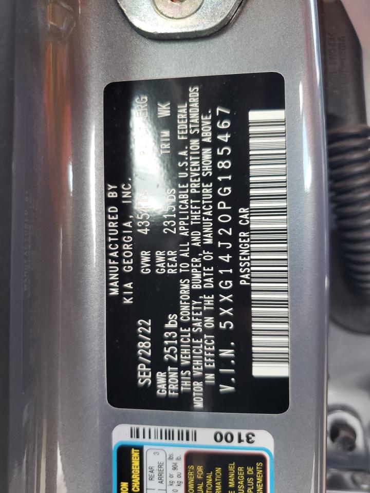 2023 KIA K5 LXS VIN:5XXG14J20PG185467