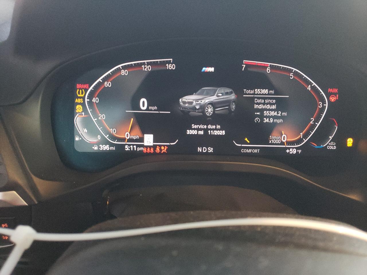 2022 BMW X3 XDRIVE30I VIN:5UX53DP07N9L96813