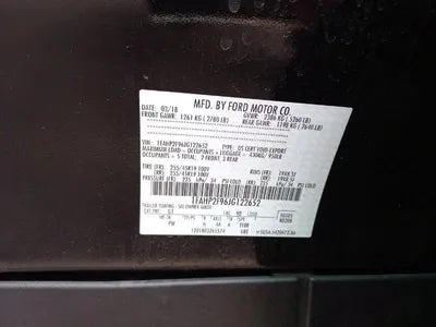 2018 Ford Taurus 1FAHP2F96JG122652 VIN:1FAHP2F96JG122652
