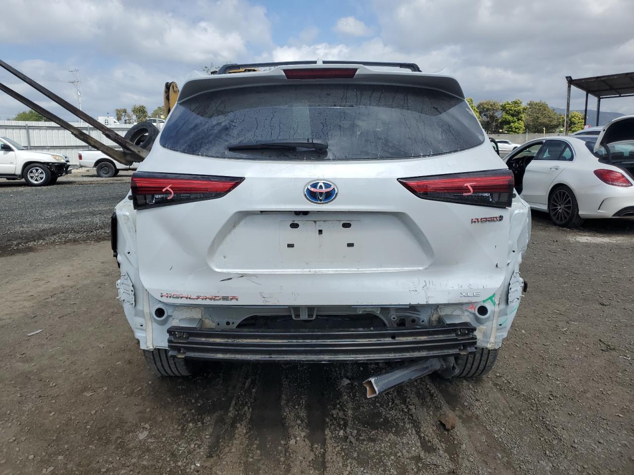2022 TOYOTA HIGHLANDER HYBRID XLE VIN:5TDABRCH6NS540638