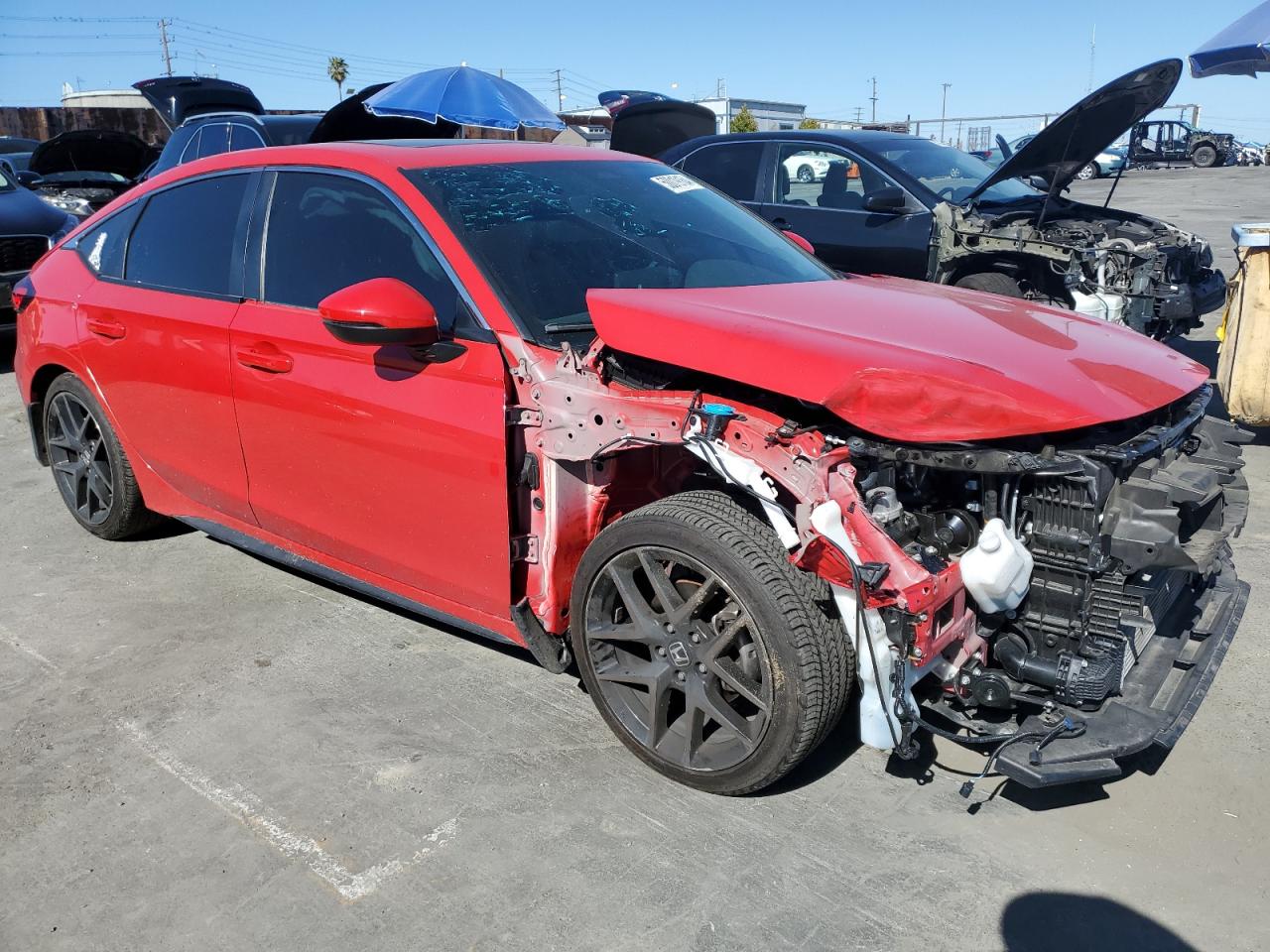 2022 HONDA CIVIC SPORT TOURING VIN:19XFL1H82NE015003
