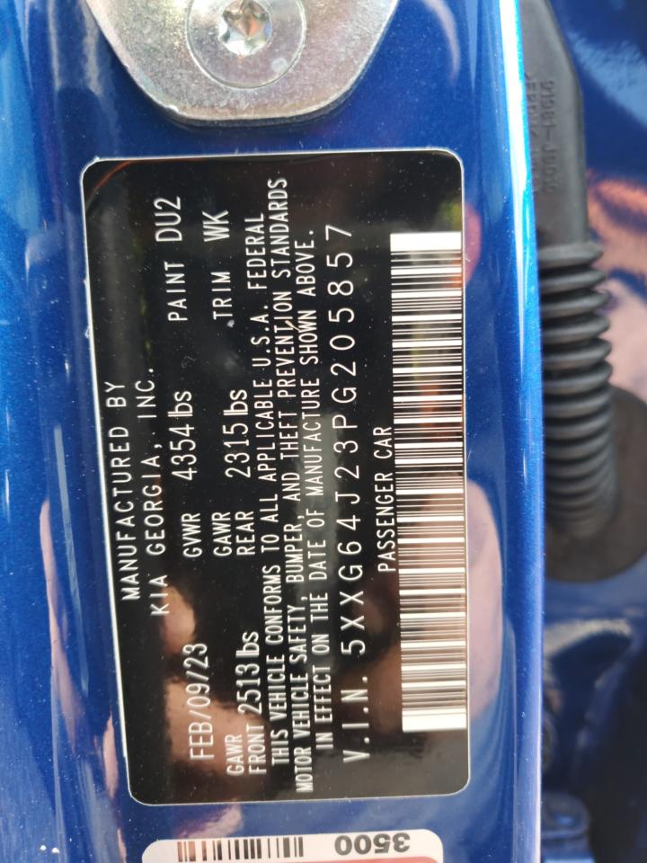 2023 KIA K5 GT LINE VIN:5XXG64J23PG205857