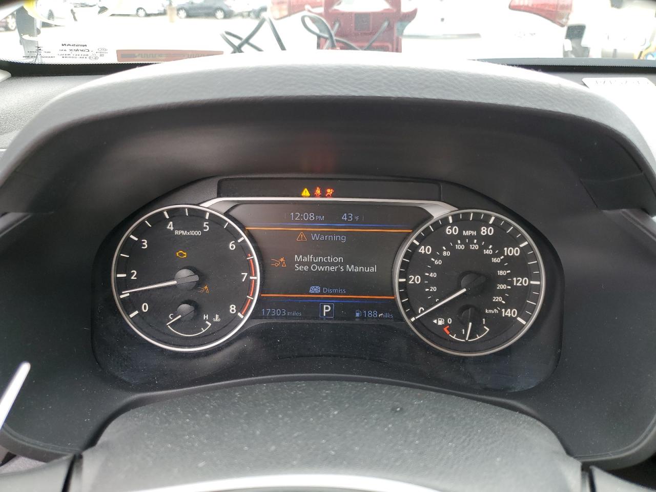 2022 NISSAN ALTIMA SV VIN:1N4BL4DV7NN336418