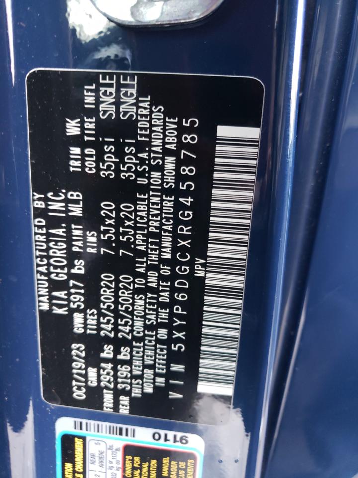 2024 KIA TELLURIDE S VIN:5XYP6DGCXRG458785