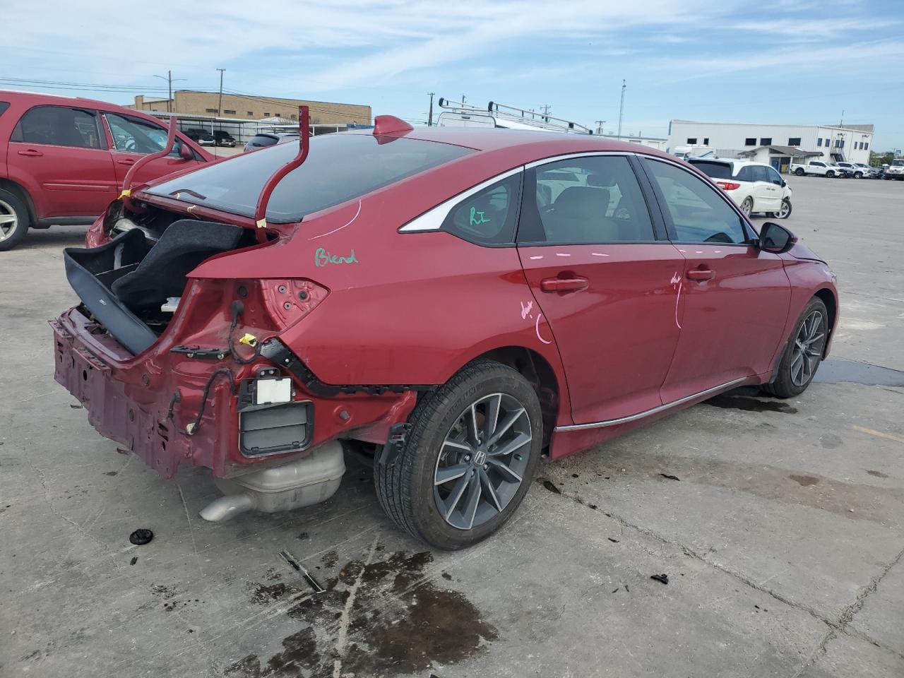 2022 HONDA ACCORD EXL VIN:1HGCV1F54NA041354