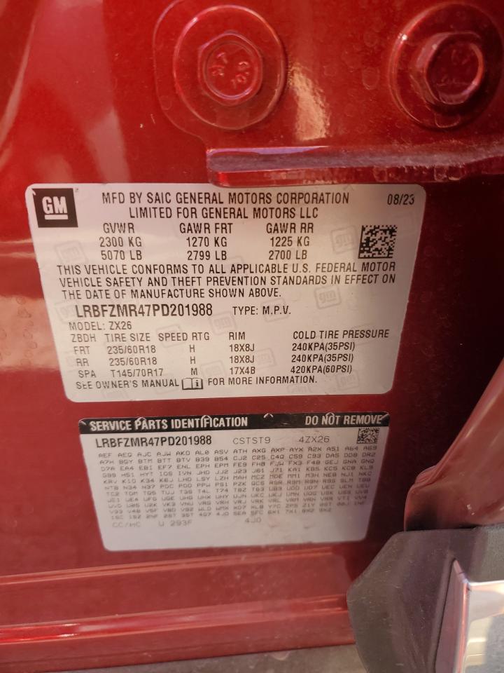 2023 BUICK ENVISION PREFERRED VIN:LRBFZMR47PD201988