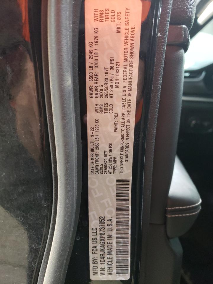 2023 JEEP GRAND CHEROKEE L LAREDO VIN:1C4RJKAGXP8737052