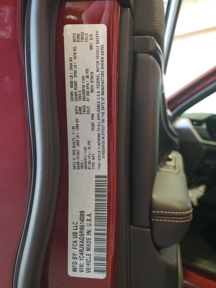 2024 JEEP GRAND CHEROKEE L LAREDO VIN:1C4RJKAG6R8614089