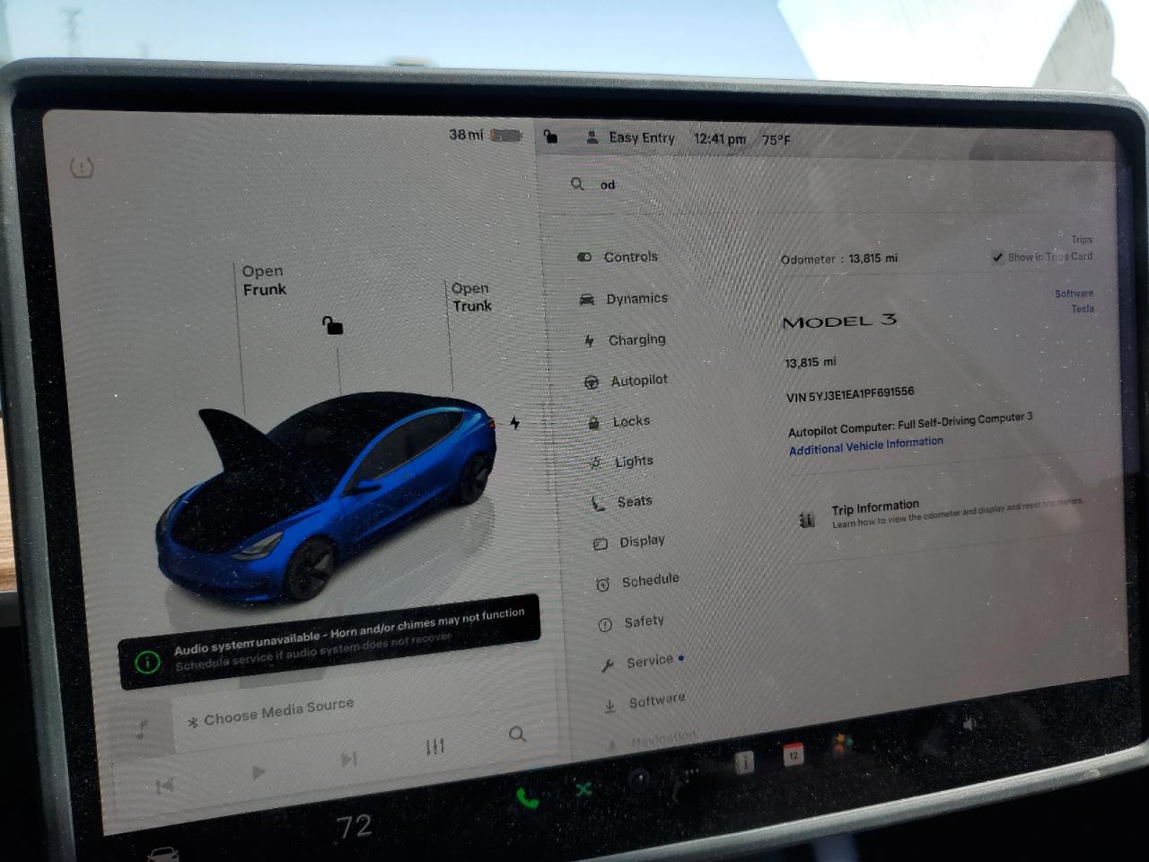 2023 TESLA MODEL 3  VIN:5YJ3E1EA1PF691556
