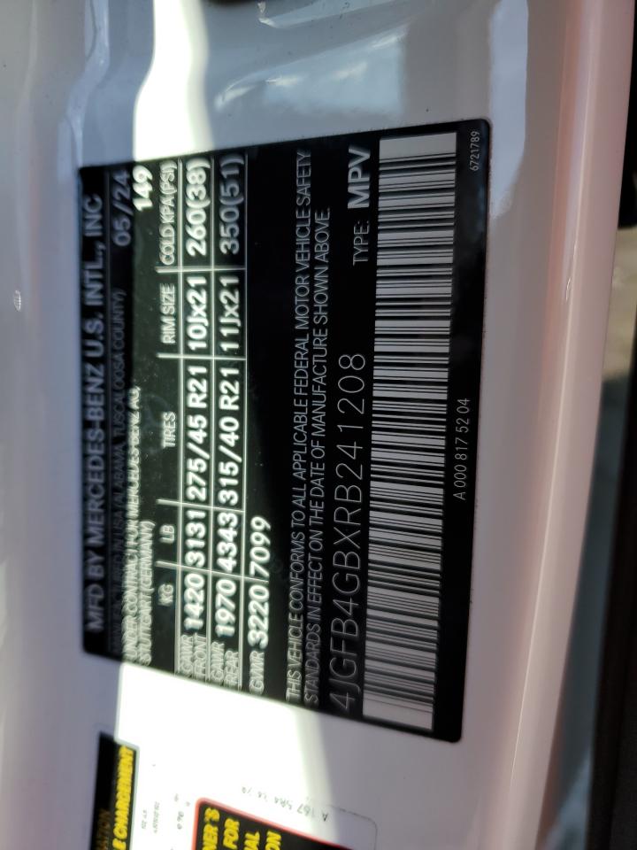 2024 MERCEDES-BENZ GLE 450E 4MATIC VIN:4JGFB4GBXRB241208