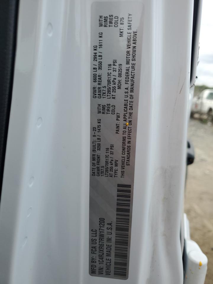 2024 JEEP WRANGLER RUBICON 4XE VIN:1C4RJXR67RW171200