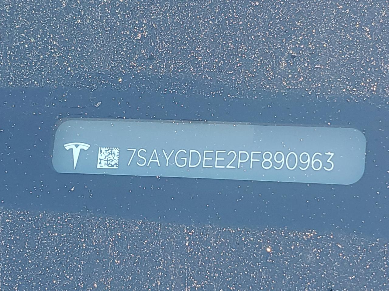 2023 TESLA MODEL Y  VIN:7SAYGDEE2PF890963