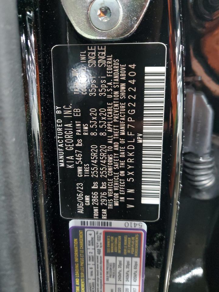 2023 KIA SORENTO SX VIN:5XYRKDLF7PG222404