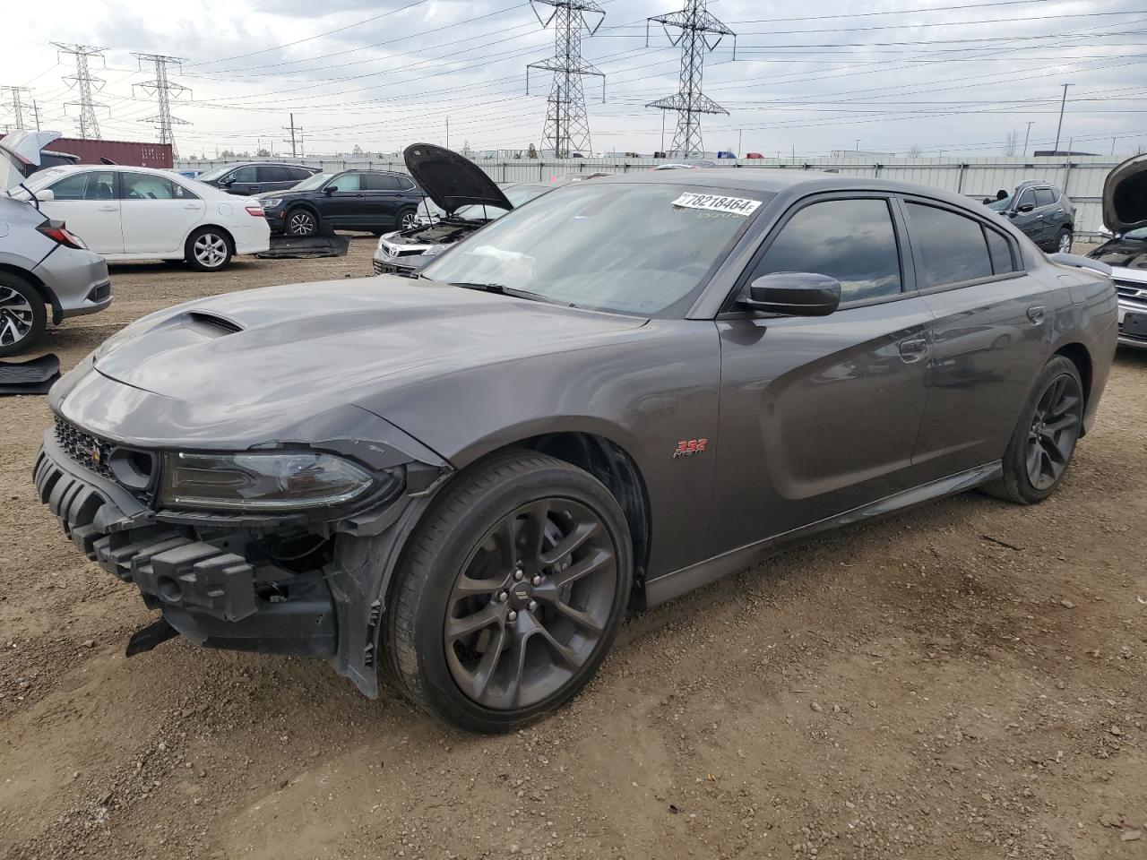 2022 DODGE CHARGER SCAT PACK VIN:2C3CDXGJ7NH228089