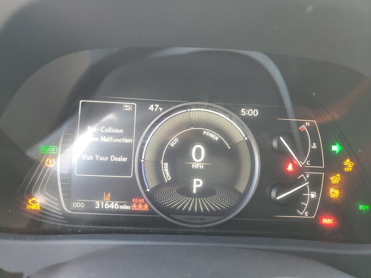 2023 LEXUS UX 250H BASE VIN:JTHB6JBH1P2158618
